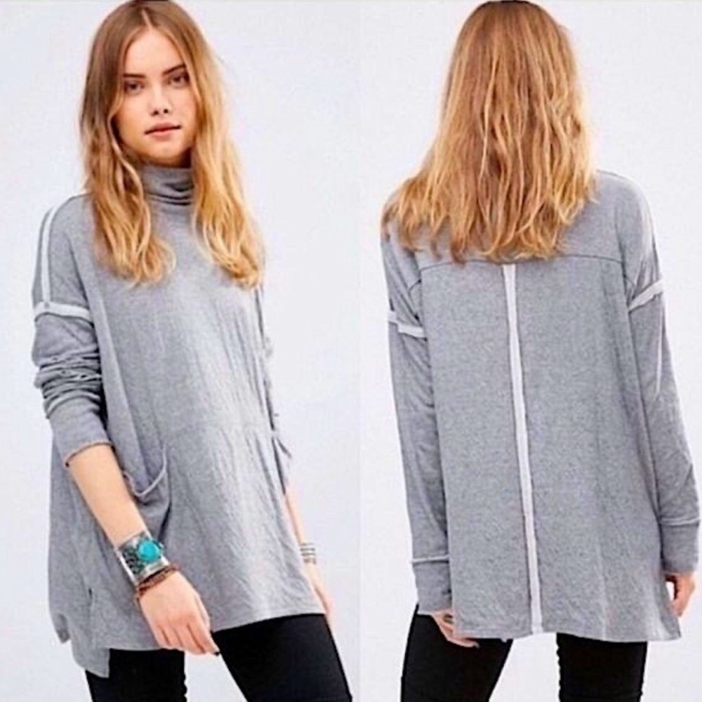 Free People Long Flight gray pullover